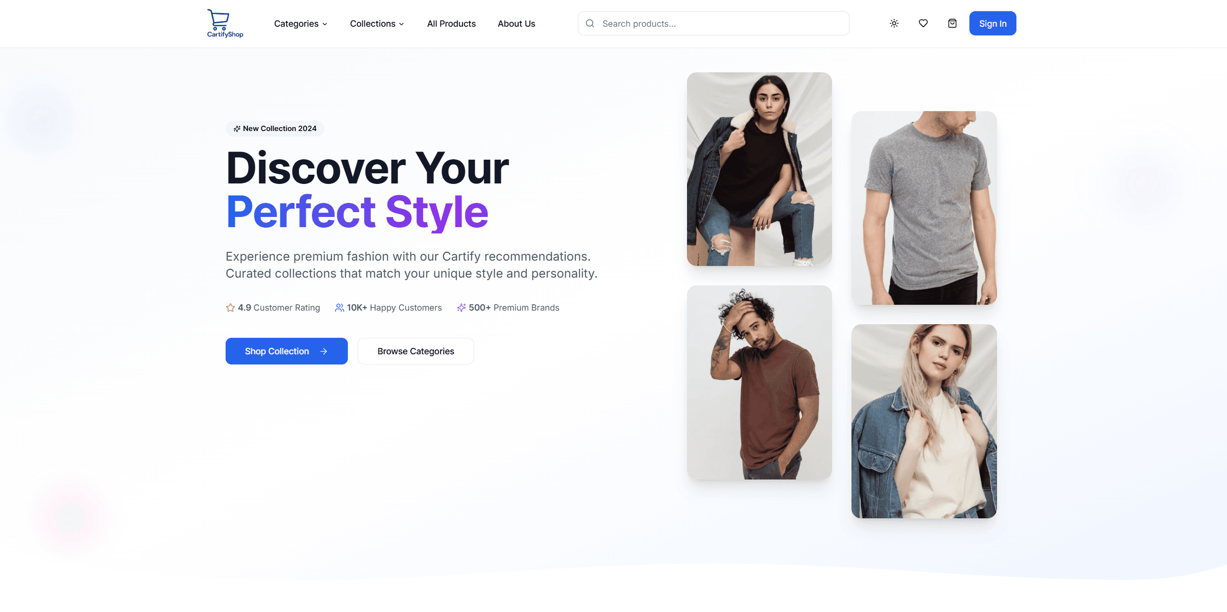 Cartify Shop — E-Commerce Platform screenshot